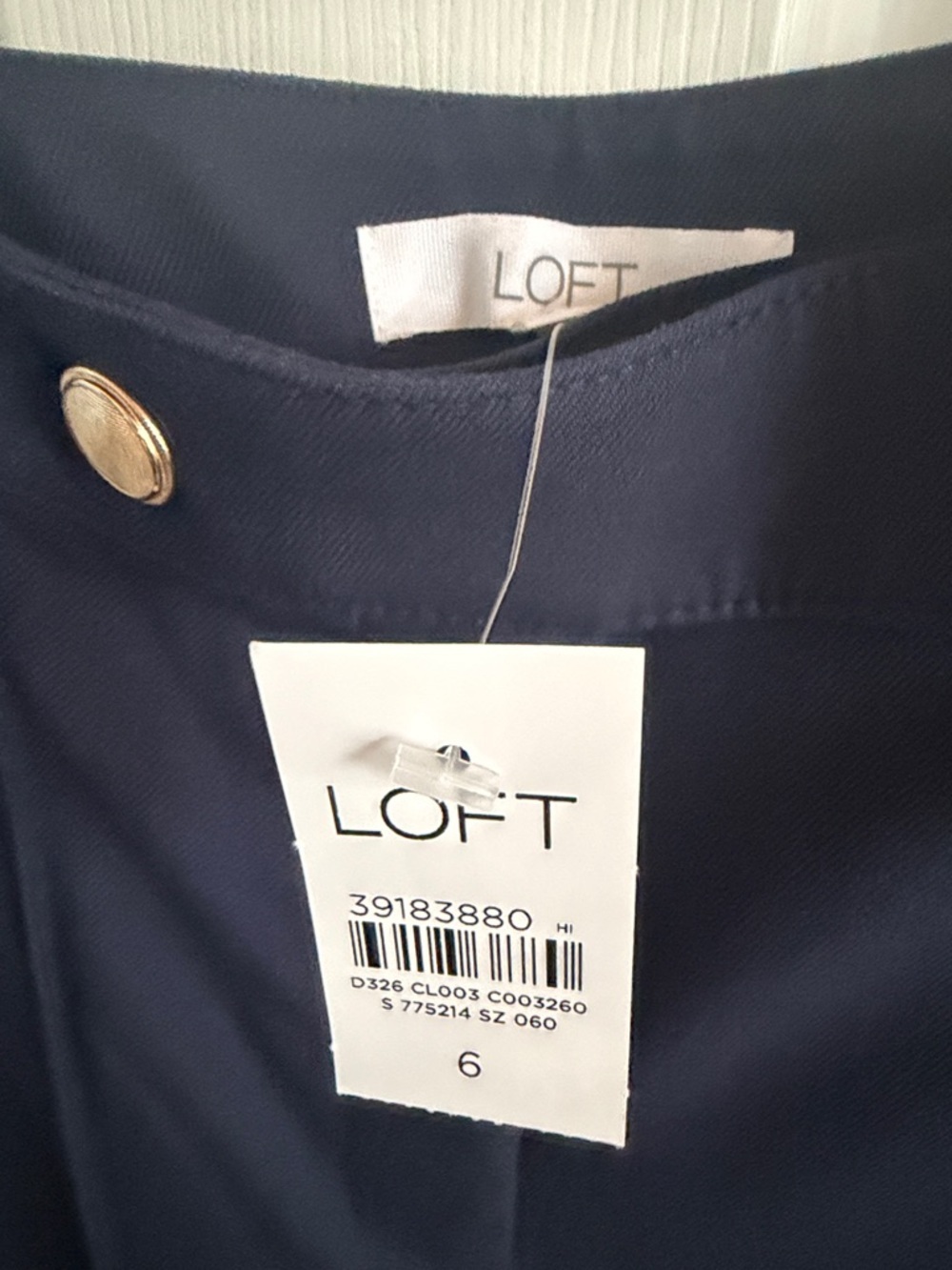 LOFT Pintucked Flare Pants in Twill size 6 NWT - Picture 7 of 10